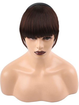 Pazarcan Taçlı Fiber Sen Perçem / Koyu Kahve