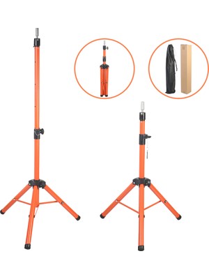 Pazarcan Kuaför Eğitim Mankeni Için Metal Tripod / Tcu + Taşıma Çantası