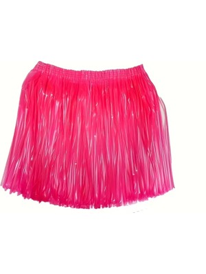 Azrlya Neon Pembe Hawaii Parti Eteği 40 cm