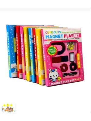 Zeka Oyunları Mıknatıs Oyun Deney Seti Çocuklar Için Magnet Play Set Eğitici Oyunlar