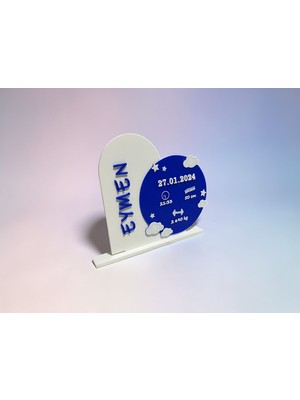 3D Tasarım Kişiye Özel Doğum Anı Hatırası