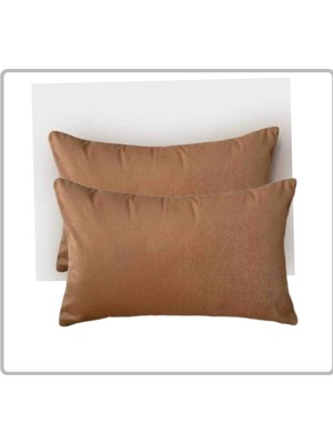 Ayzen Home 2 Li Düz Kadife 30 x 50 Kırlent Kılıfı