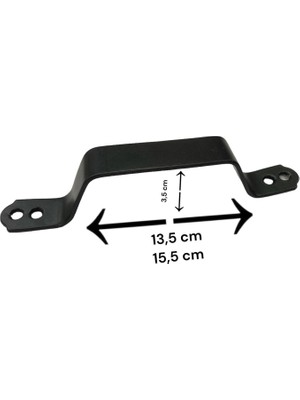 Bucuks Mey Ithalat® Demir Doğrama Kulp Siyah Kaplama