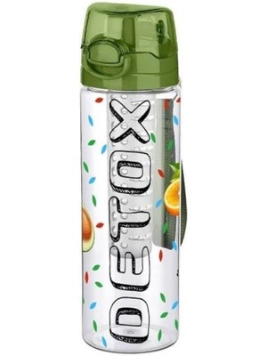 Bucuks Mey Ithalat®  Tutma Saplı Kilitli Kendiliğinden Süzgeçli Kolay Taşınabilir Detoks Sporcu Diyet Matarası