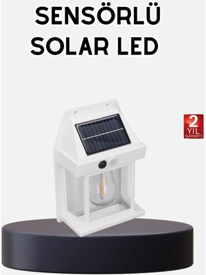 Bucuks Mey Ithalat® Solar Sensörlü Dış Mekan Lamba 3 Işık Modlu ve IP65 Dayanıklı
