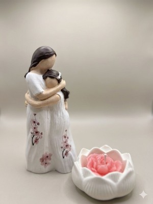 Anne&kız Sevgisi Biblo Mumluk