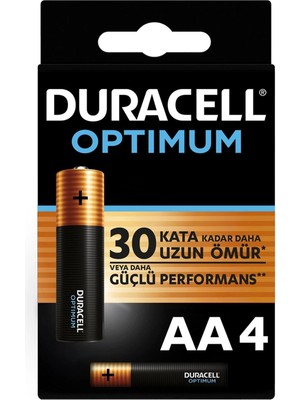 Bucuks Mey Ithalat® Duracell Optimum Alkalin Pil Aa 4'' Lü Paket