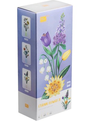 Bucuks Mey Ithalat®  LZ1672 Loz Çiçek Blok Seti 534 Parça-Vagon Life