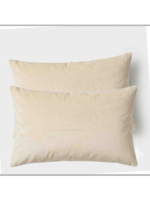 Ayzen Home 2 Li Düz Kadife 30 x 50 Kırlent Kılıfı