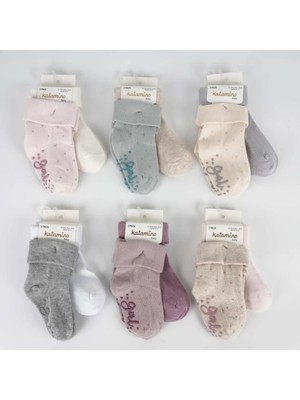 Bucuks Mey Ithalat®  mettila 2'li Abs'li Kız Bebek Soket Çorap K44106 (Adet Fiyatıdır)