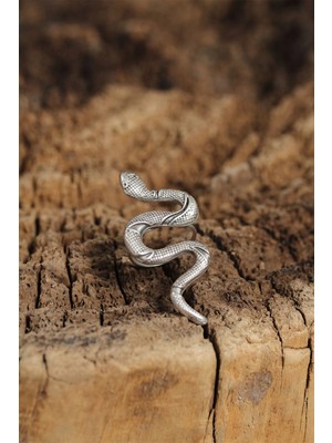 Bucuks Mey Ithalat® Otantik Yılan Tasarımlı Ayarlamalı Kadın Yüzük