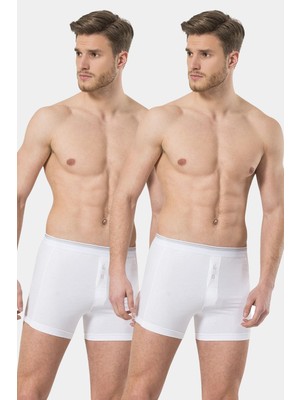 Türen Erkek Likrali Dügmeli Boxer 2'li Paket