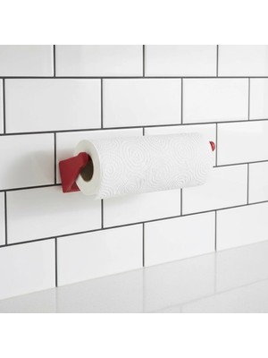 Bucuks Mey Ithalat® Kırmızı Peçete Askısı Mutfak Duvar Tipi Peçetelik Organizer