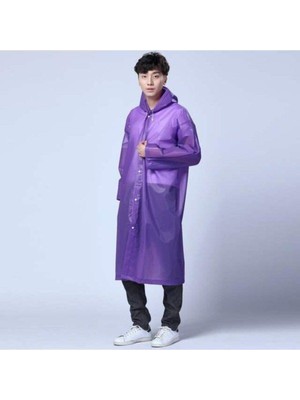 Eleven Markets Unisex Mor Yağmurluk