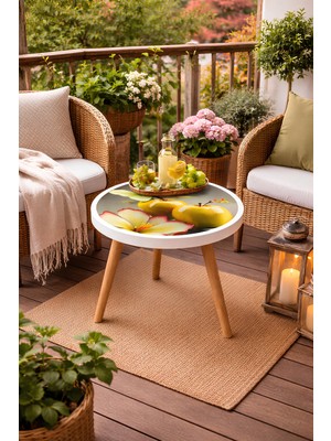 Boyut Doğadan Ilham Alan Desenli Yuvarlak Sehpa – Modern Yaşam Alanları Için