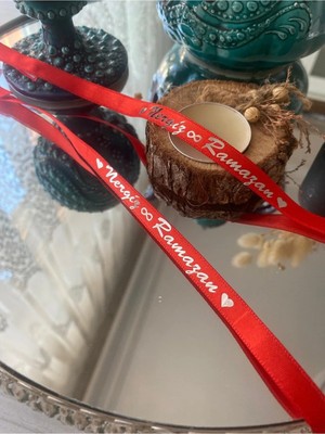 Nuksoc Gümüş Parlak Baskılı Incisiz Söz Nişan Yüzük Kurdelesi