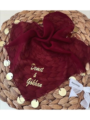 Nuksoc Söz Nişan Düğün Sünnet Halay Mendili Kişiye Özel Isimli 1 Adet Fiyatıdır.