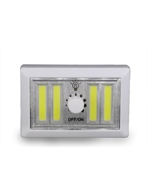 Epilons 4 Ledli Pilli LED Lamba Güç Ayarlı LED Portatif Lamba LED Işık - Mıknatıslı Yapışkanlı
