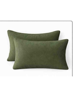 Ayzen Home 2 Li Düz Kadife 30 x 50 Kırlent Kılıfı