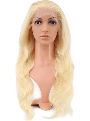 Epilons Gerçek Front Lace Dalgalı Platin Tül Peruk / 65/70CM