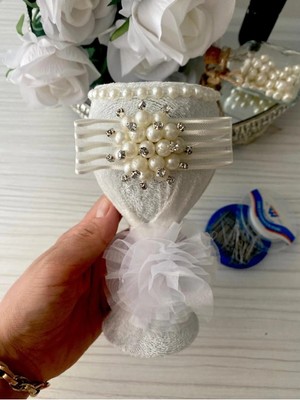 Nuksoc Beyaz Nikah Düğün Için Kurdele Süslemeli Iğnelik Kına Gecesi Iğne Sünnet Gelin Damat Söz Nişan