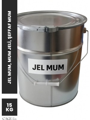 Cage Art Studio Yüksek Kalite Jel Mum 15 kg - Mum Yapımı Için Şeffaf Jel Mum 15 kg