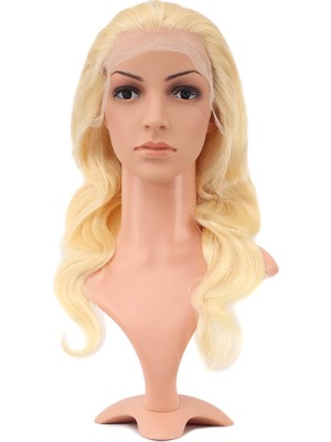 Epilons Gerçek Front Lace Dalgalı Platin Tül Peruk / 60/65CM
