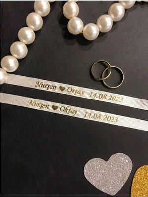 Nuksoc Söz & Nişan Yüzük Kurdelesi Incisiz Grogen