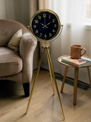 ForWhat Büro Ev Ofis Hediyesi Için Golden Imperial Tripod Ayaklı Saat