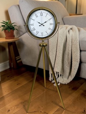 ForWhat Büro Ev Ofis Hediyesi Için Golden Prestije Roma Tripod Ayaklı Saat