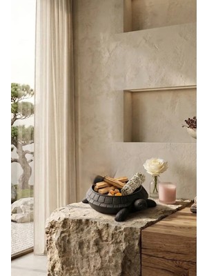 3D Dekoratif Kaplumbağa Organizer Çok Amaçlı Masaüstü Kase Modern Ev Dekor Objesi