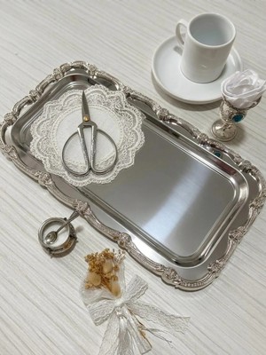 Nuksoc Gümüş Söz Nişan Sunum Tepsisi