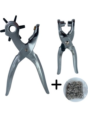 Bucuks Mey Ithalat®  2li Kolay Kemer Deri Delik Açma Delme Aleti Delici Pensesi Delgeç Seti