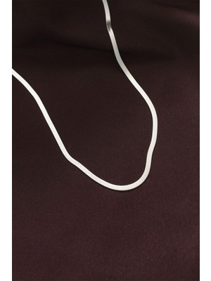 Bucuks Mey Ithalat® 316L Çelik Gümüş Renk 60 cm Italyan Zincir Kolye