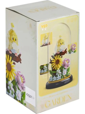 Bucuks Mey Ithalat® P1281 Panlos Fanus Çiçek 958 Parça Blok Seti -Vagon Life