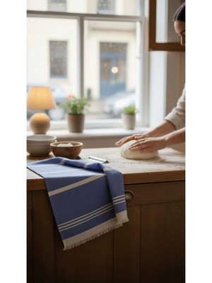 Pamuklu Mutfak Havlusu Püsküllü Emici El ve Kurulama Bezi
