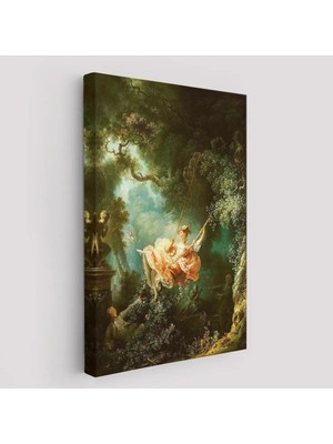 Jean-Honore Fragonard Salıncağın Mutlu Kazaları TABLOSU-6253