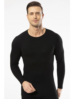 Cacharel - Termal Uzun Kol Bisiklet Yaka 1603/SIYAH