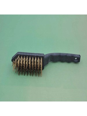 Bucuks Mey Ithalat®  Metal Tel Fırça Plastik Saplı Pas Kir Sökme Temizleme Fırçası