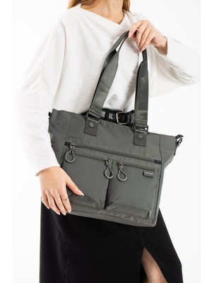 Sanmorris Sn 6029 Kadın Suya Dayanıklı Paraşüt Kumaş  El Omuz Çantası Kol Çantası Çapraz Çantası