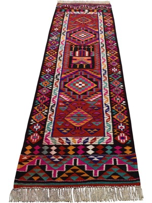 Zehra Abla Halı Yeni El Dokuma Benzersiz Otantik Herki Yolluk Yün Kilim 7117