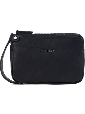 Fabrika Frkçt 004 Deri Siyah Siyah Erkek Deri  El Çantası