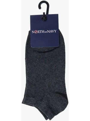 North Of Navy Antrasit Erkek Patik Çorap YMR006