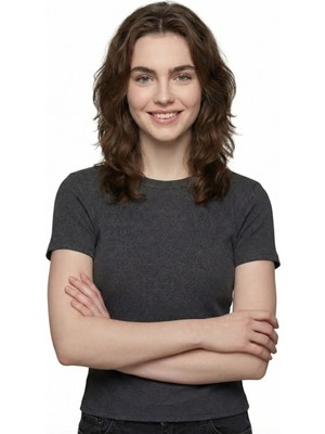 Loft Slim Fit Kadın Tshirt K.kol