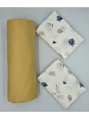Pınar Home Collection %100 Organik Pamuk Kumaş Lastikli Çarşaf+Yastık Kılıfı köşe Derinliği 28-30 Cm yeni Sezon