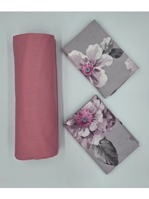 Pınar Home Collection %100 Organik Pamuk Kumaş Lastikli Çarşaf+Yastık Kılıfı köşe Derinliği 28-30 Cm yeni Sezon
