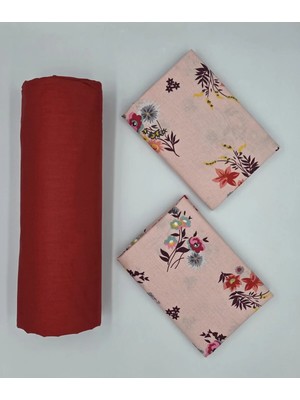 Pınar Home Collection %100 Organik Pamuk Kumaş Lastikli Çarşaf+Yastık Kılıfı köşe Derinliği 28-30 Cm yeni Sezon