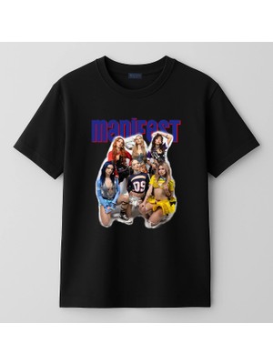 Blitz İstanbul Manifest Grubu (BLTZ340) Snap Müzik Grubu Baskılı  Kız Çocuk Tişört ( 4-13 Yaş)