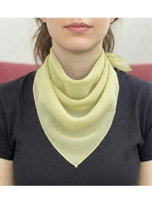 Jz Moda Düz Sade  Şifon Kare Fular - Zarif Kadın Boyun Fuları ve Bandana (50X50CM)