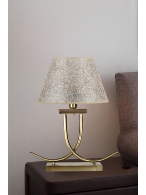 Vinner Koch Eskitme Mat Gold Kaplama Metal Abajur - Sarı Kırçıl